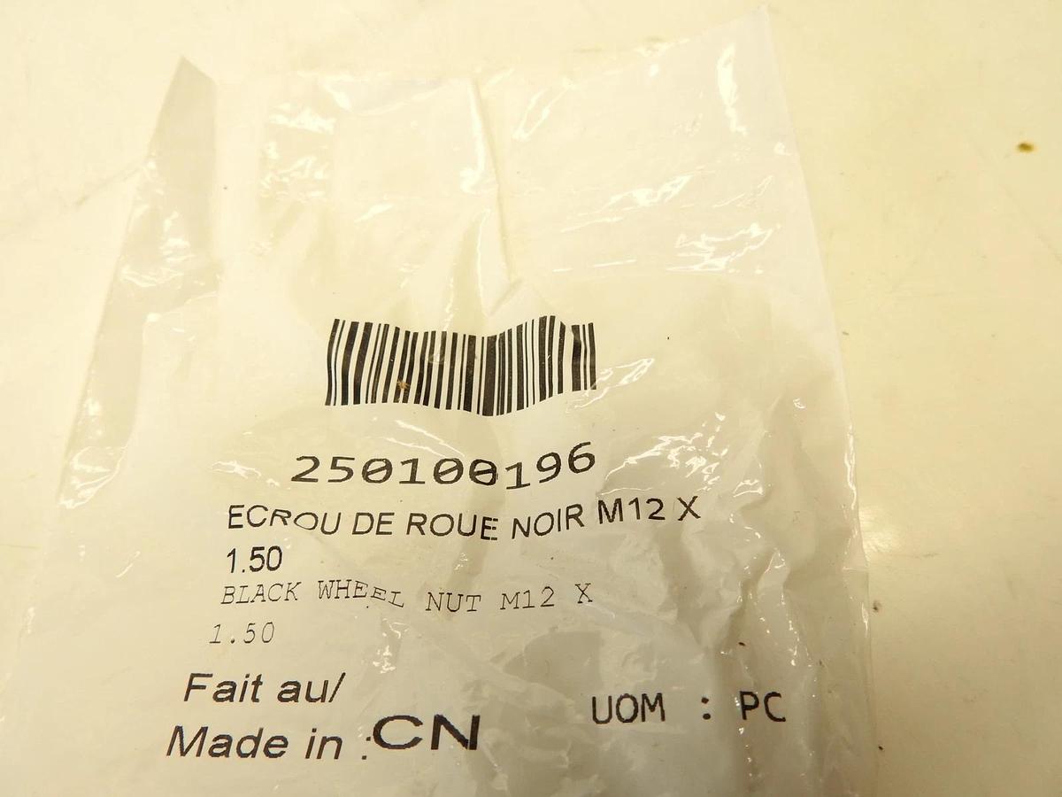 Can Am Maverick X3 black wheel lug nut 12m X 1.50 Set of 5 #250100196