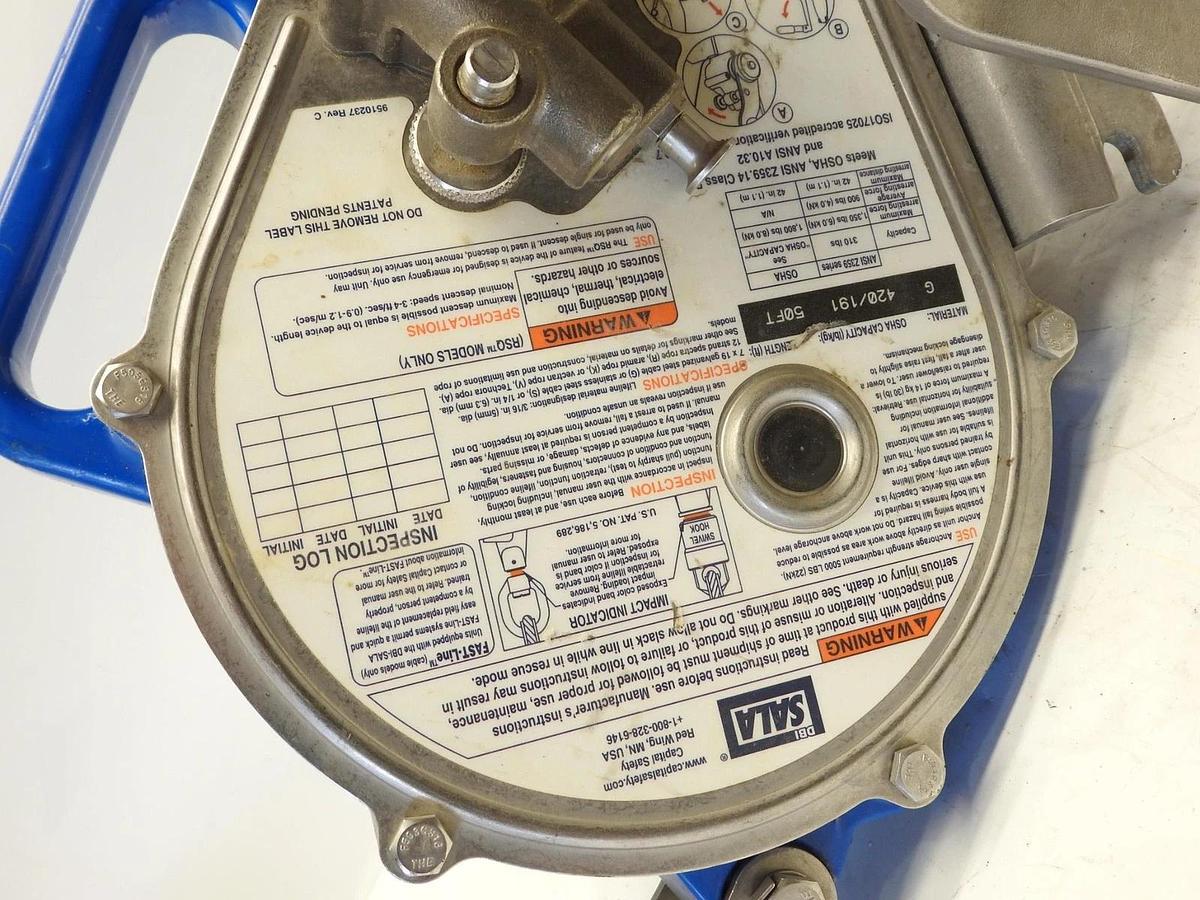 3M DBI-SALA 3400923 - Sealed Blok Self Retracting Lifeline Retrieval/Bracket 50'