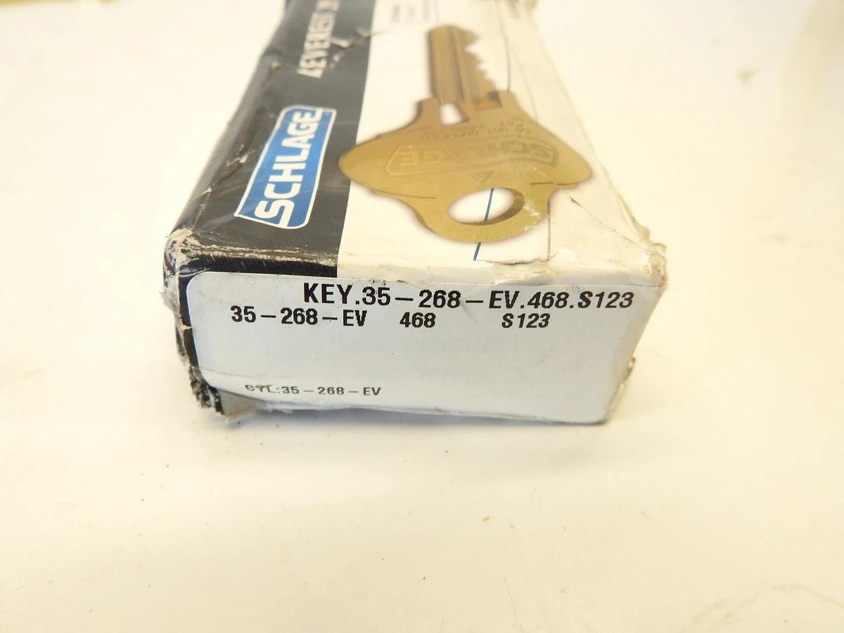 Lot Of 49 Schlage Everest 29 Uncut Brass Key Blanks 35-268-EV T135 CYL:35-268-EV