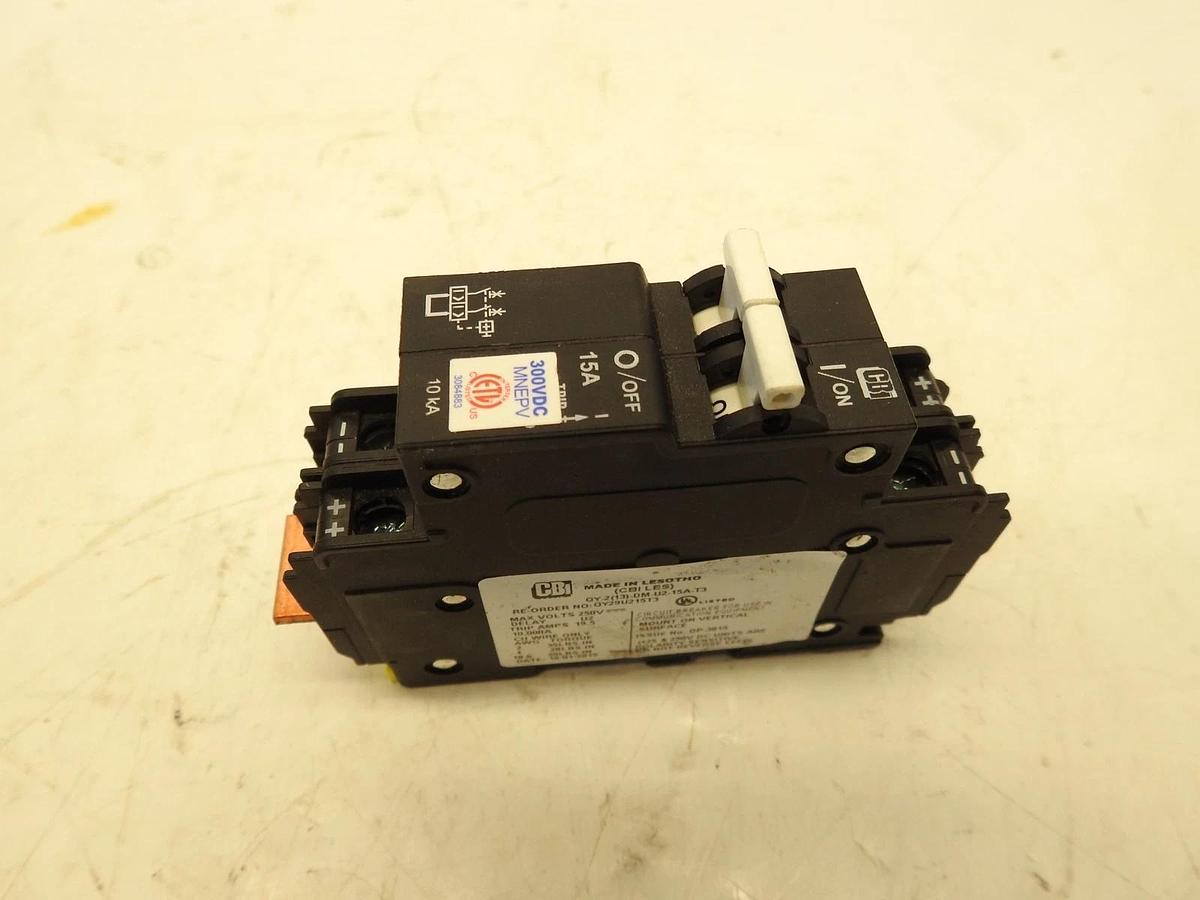 Lot Of 10 CBI DM-U2-15A-T3 Mini Circuit Breaker 15A