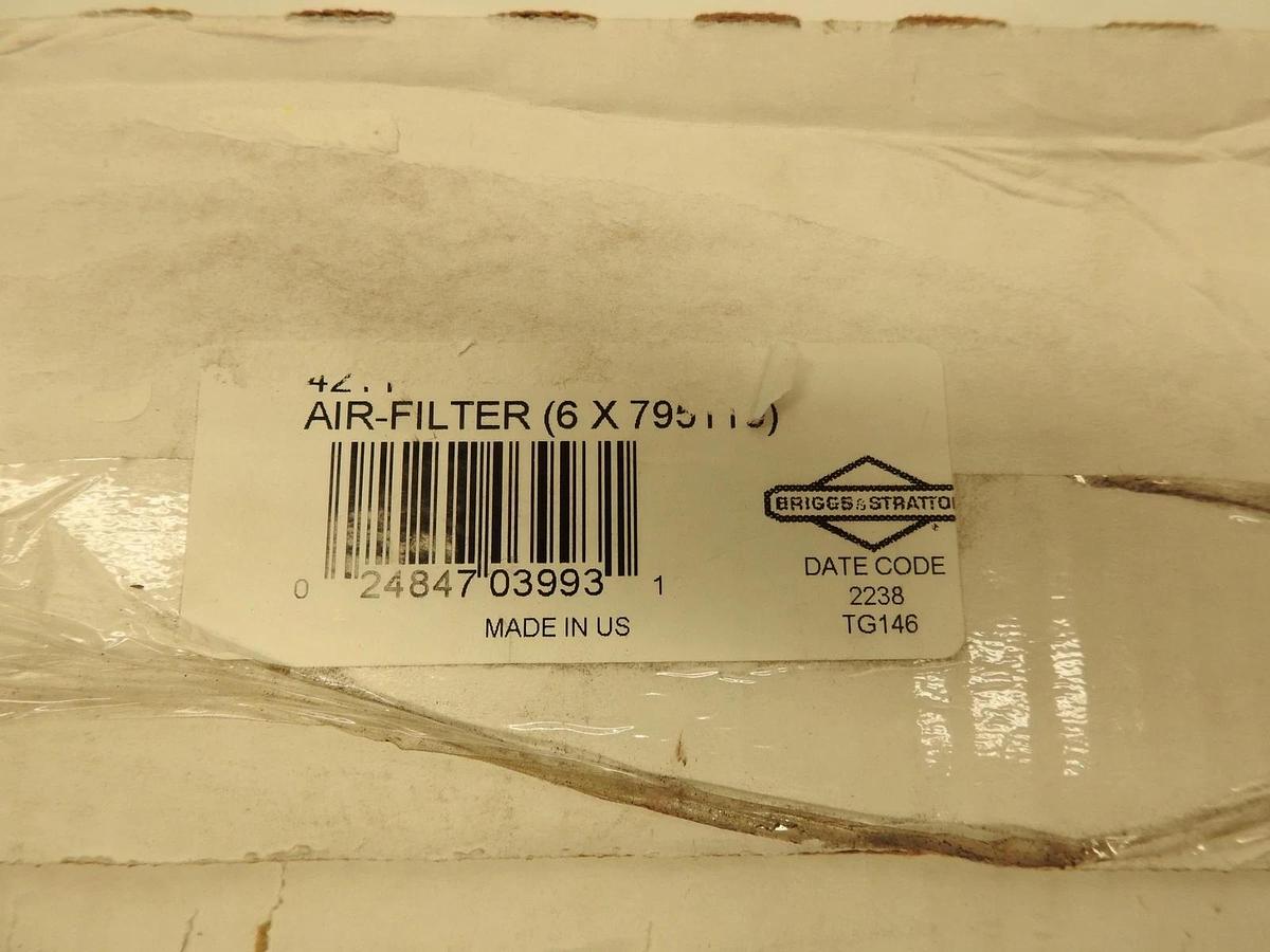 Oem Briggs & Stratton 4211 6-Pack Of 697153 Extended Life Series Air Filter Cart