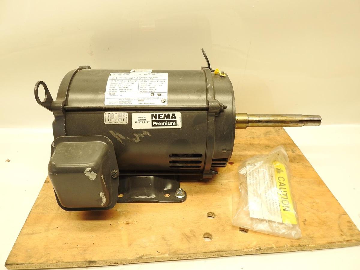 New Genuine Nidec US Motors DJ5P2DP FM43 5HP 1755 RPM General Purpose Motor