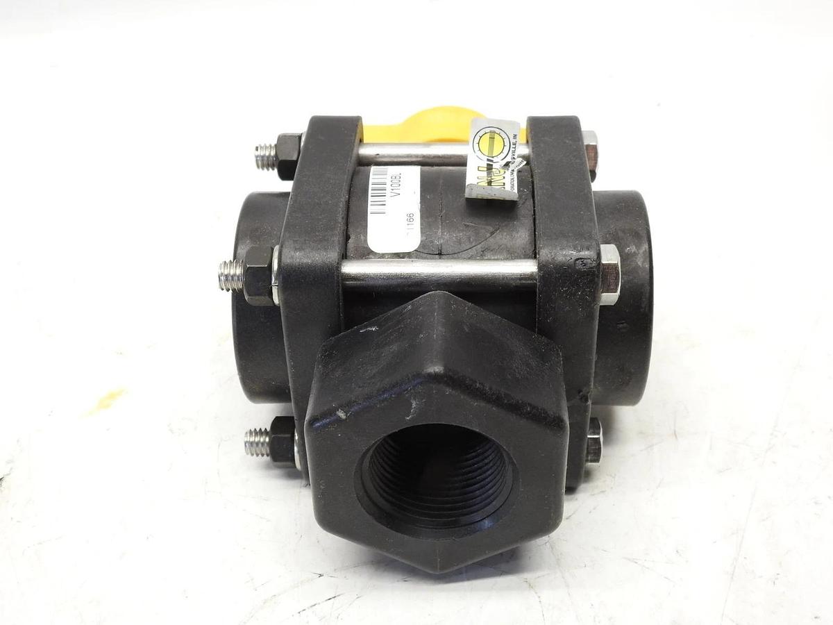 Banjo V100bl 1" Fnpt Polypropylene Ball Valve 3-Way