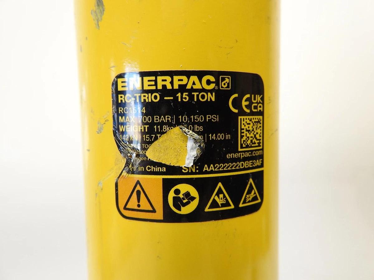 Enerpac RC1514 15 Ton Nominal Capacity Steel Single Acting Hydraulic Ram