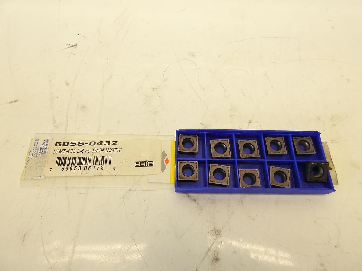 Lot Of 10 SCMT-432-EM nc-TiAIN COATED CARBIDE INSERT (6056-0432)