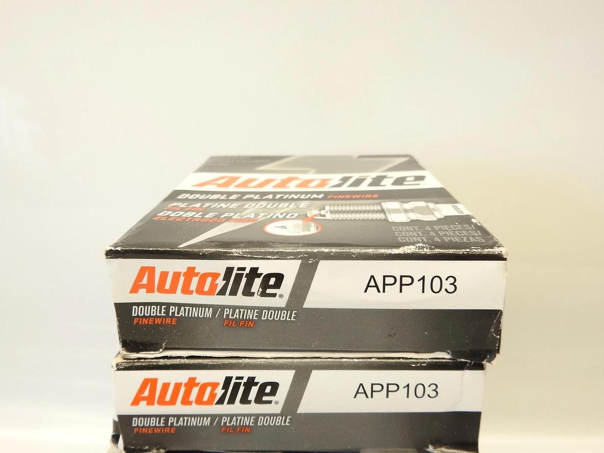 Lot Of 32 Autolite APP103 Double Platinum Automotive Replacement Spark Plugs