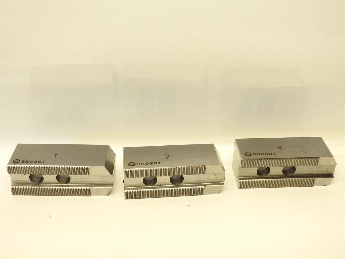 Samchully Kitagawa Soft Lathe Chuck Jaw SB08B1 1.5" Height (3 Pack)