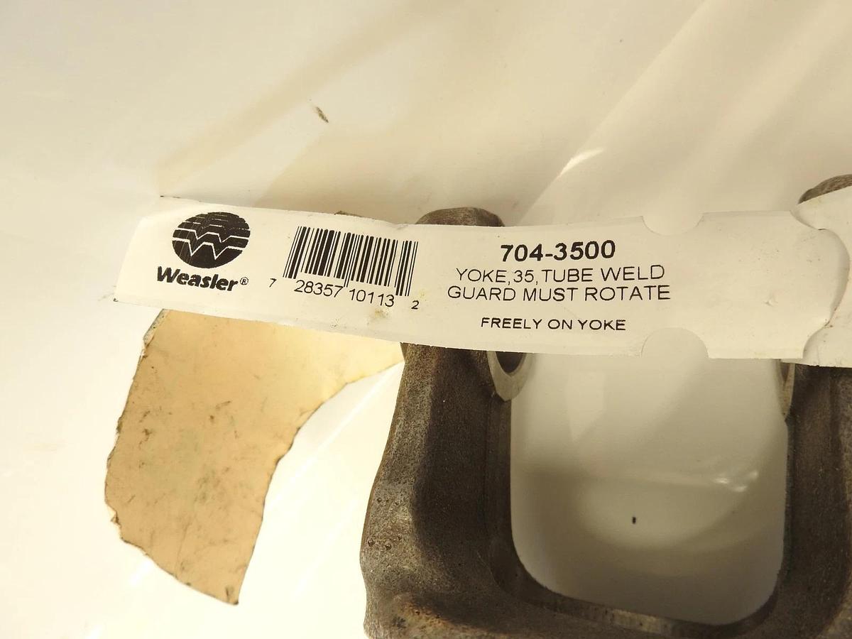 Weasler Tube Weld Round Bore Yoke Fits 2-1/2" Tube Size 0.125" MM Wall 35N