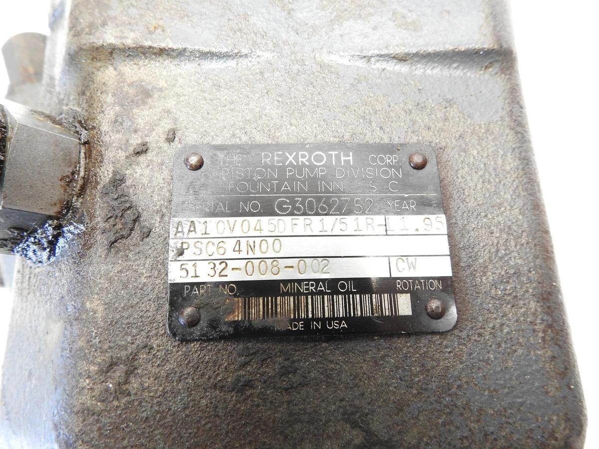 NEW OEM BOSCH REXROTH AA10V045DFR1/51R Axial Piston Pump PSC64N00