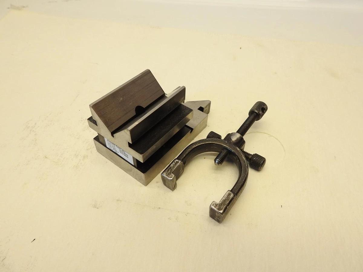 Starrett Precison V Block with Clamp 1-5/16" (33mm) Capacity No. 567