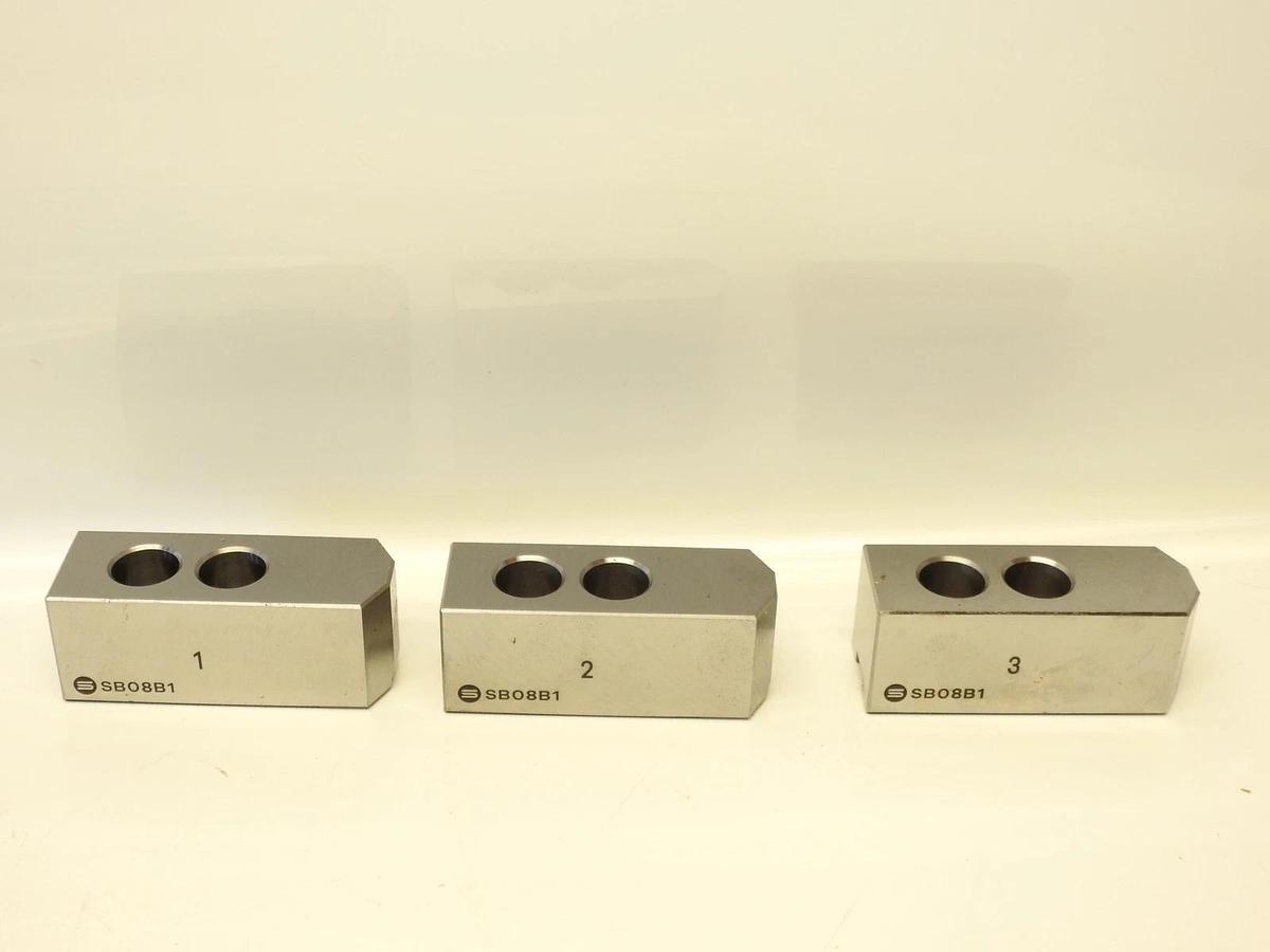 Samchully Kitagawa Soft Lathe Chuck Jaw SB08B1 1.5" Height (3 Pack)