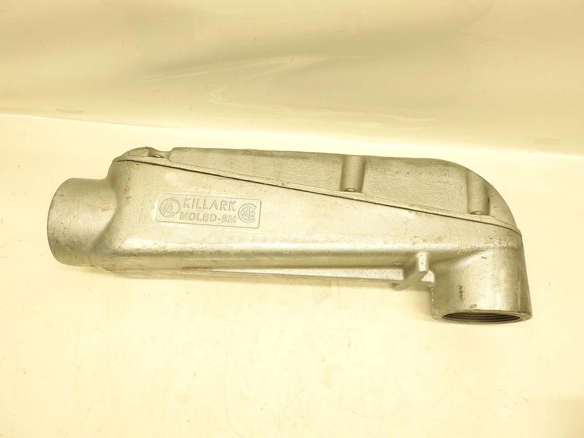 New Hubbel Killark MOLBD-8M - 3" LB Hub, Iron Mogul Conduit Body
