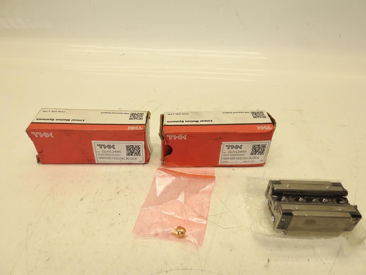 Lot Of 2 THK LM System HSR-15R Linear Guide Rail Bearing Block