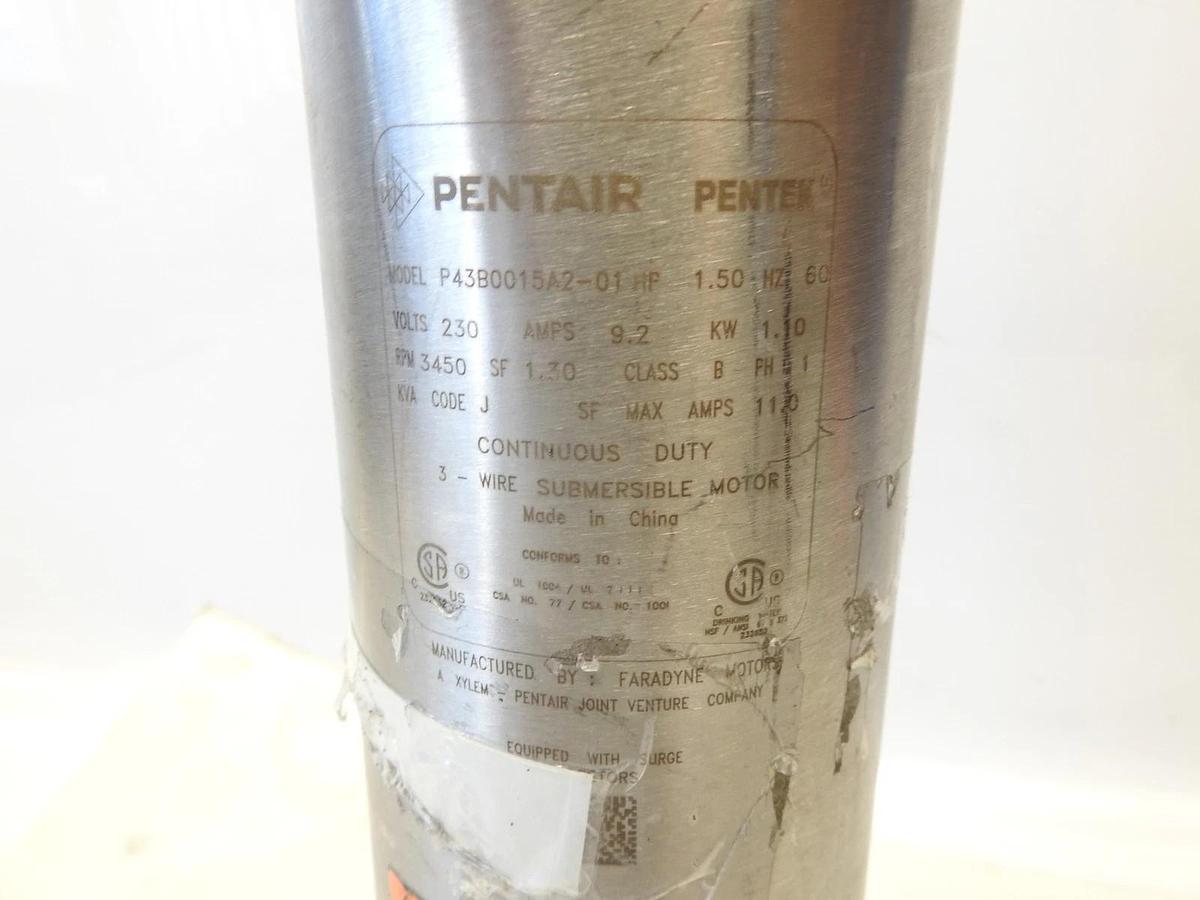 Sta-Rite S7P4HS15231-01, 4" Submersible Well Pump & Motor 1-1/2 HP, 230 V