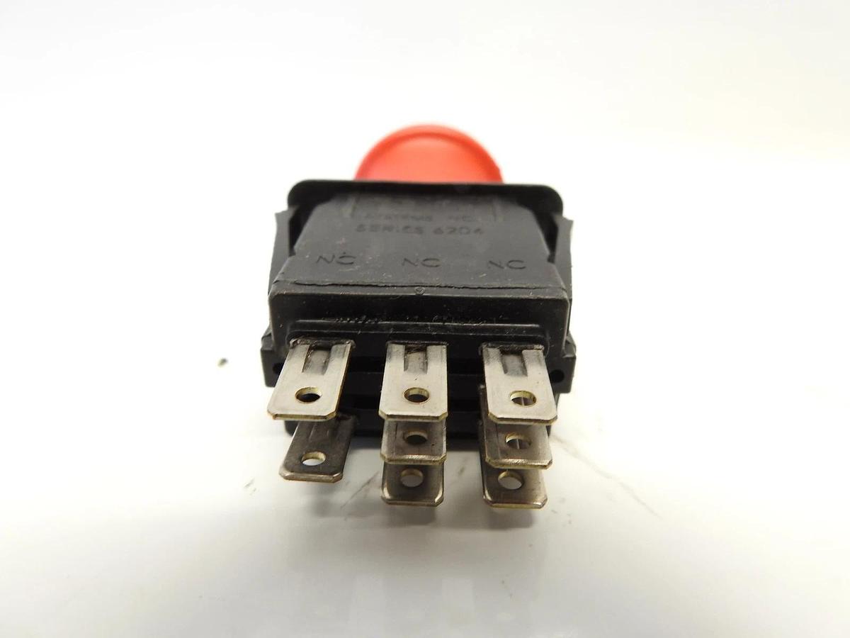 Delta Systems PTO Switch Push Pull 6204 Series 5 Terminal Red Switch for Ariens