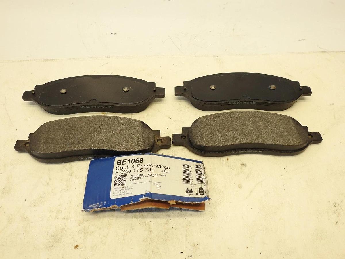 BOSCH BE1068 Blue Semi-Metallic Disc Brake Pad Set - Compatible With Select Ford