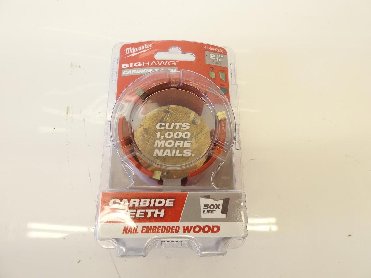New Oem Milwaukee 49-56-9220 2-9/16" BIG HAWG with Carbide Teeth Hole Saw 1-Pack