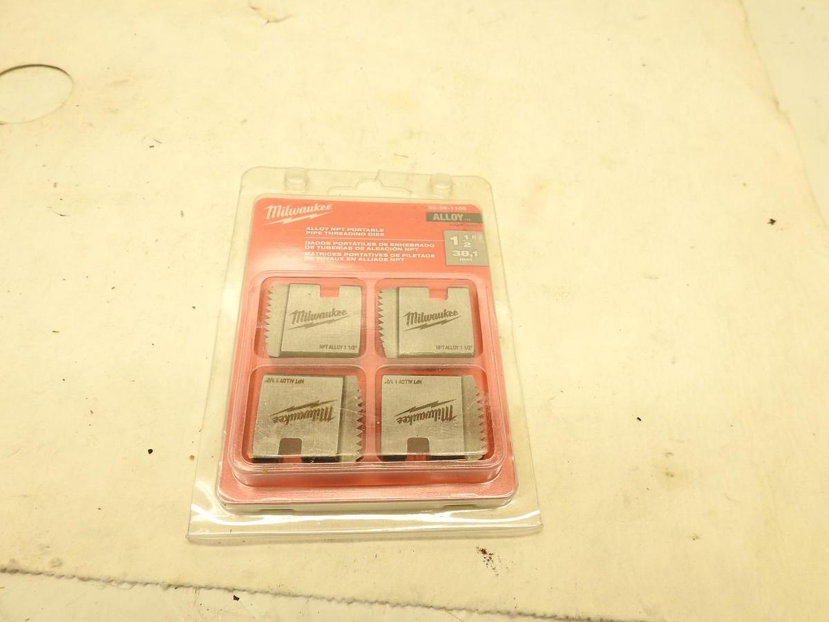 New Oem Milwaukee Tool 48-36-1105 Pipe Threading Die Head, Pipe, Pk4