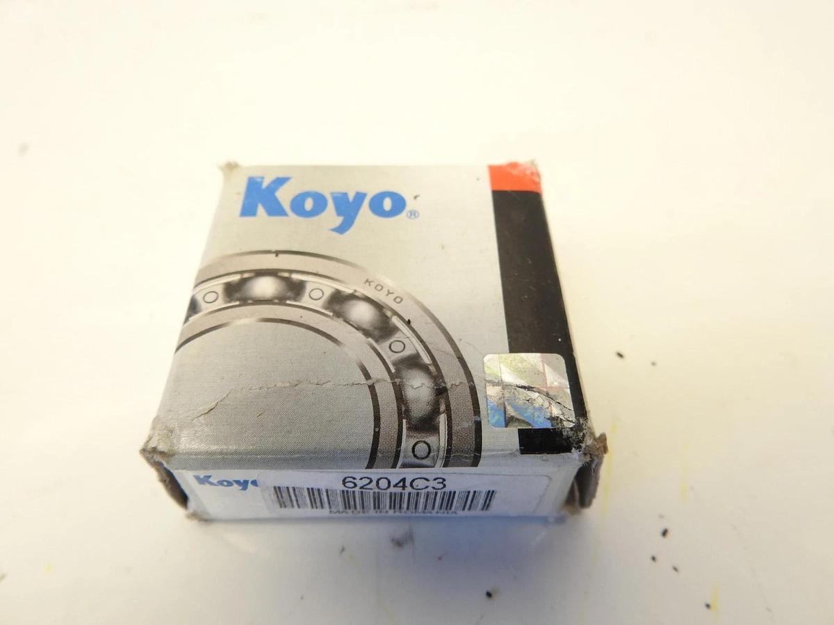 6204 C3 KOYO JAPAN Deep Groove OPEN Bearing 20x47x14mm 93306-40401 NO SEALS