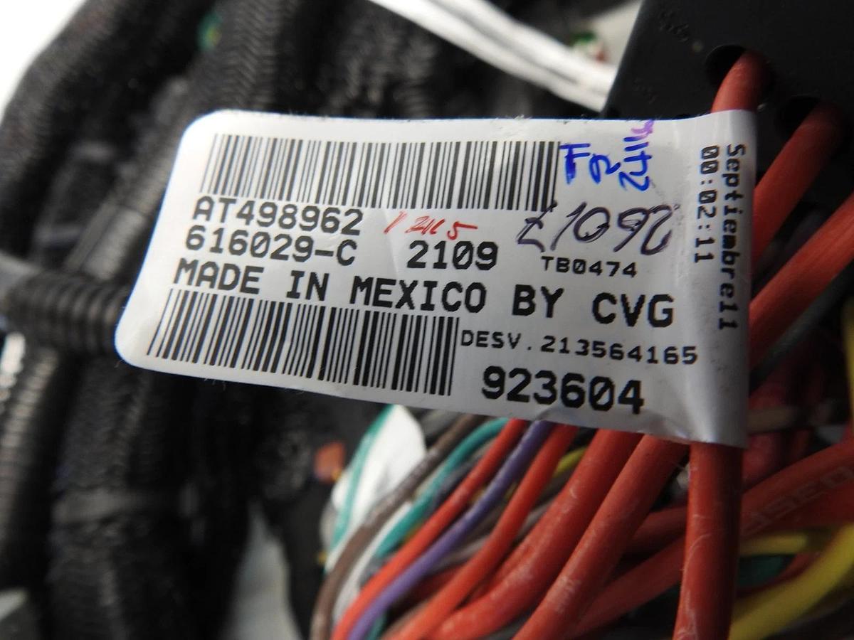 New Oem New John Deere AT498962 Cab Wiring Harness