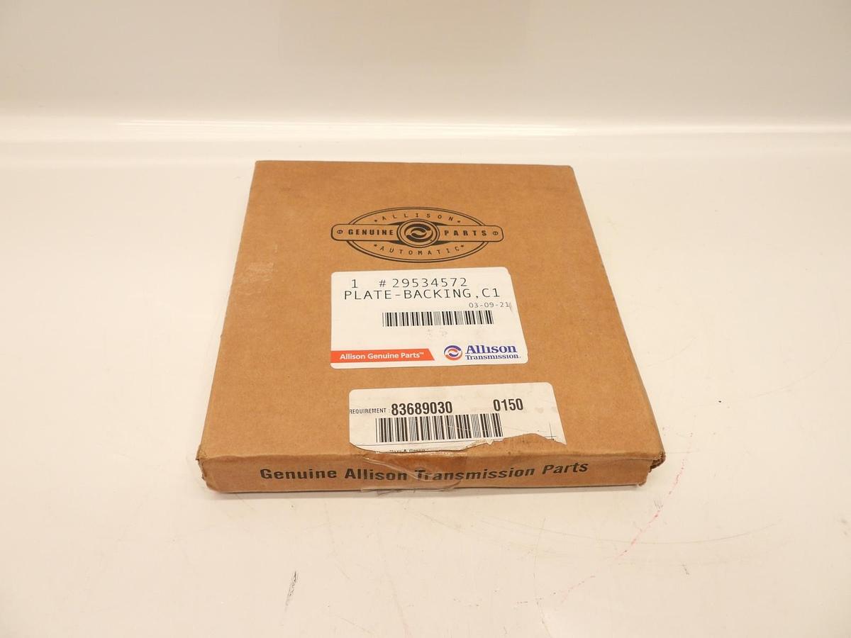 New Oem Allison Transmission Plate Backing C1 // P/N- 29534572