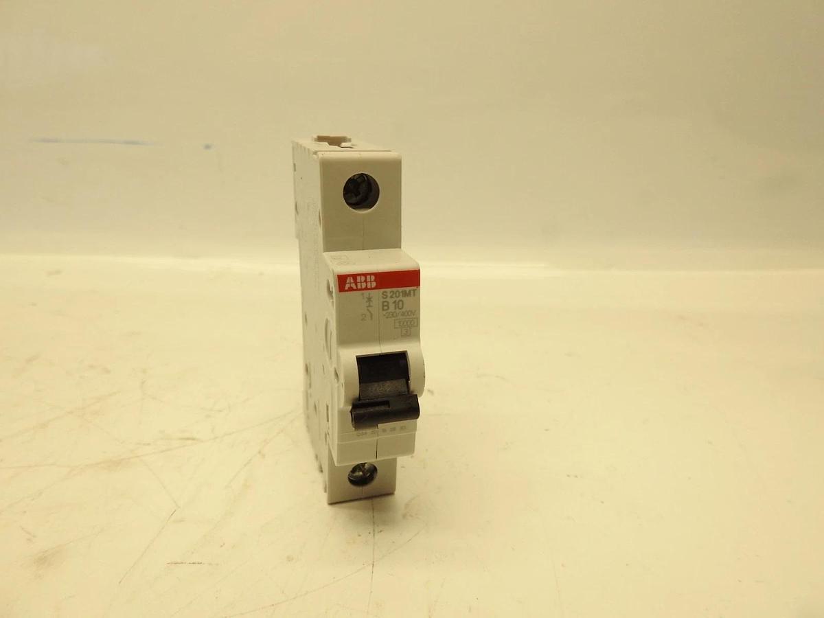 S201MT-B10, ABB, S201MT-B10 Miniature Circuit Breaker B-Char.,10kA,10A,1P
