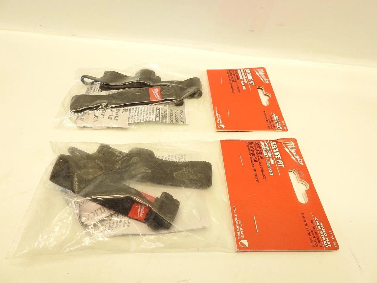 Lot Of 2 Oem Milwaukee Hard Hat Chin Strap 48-73-1082 OSFA - Set of 2