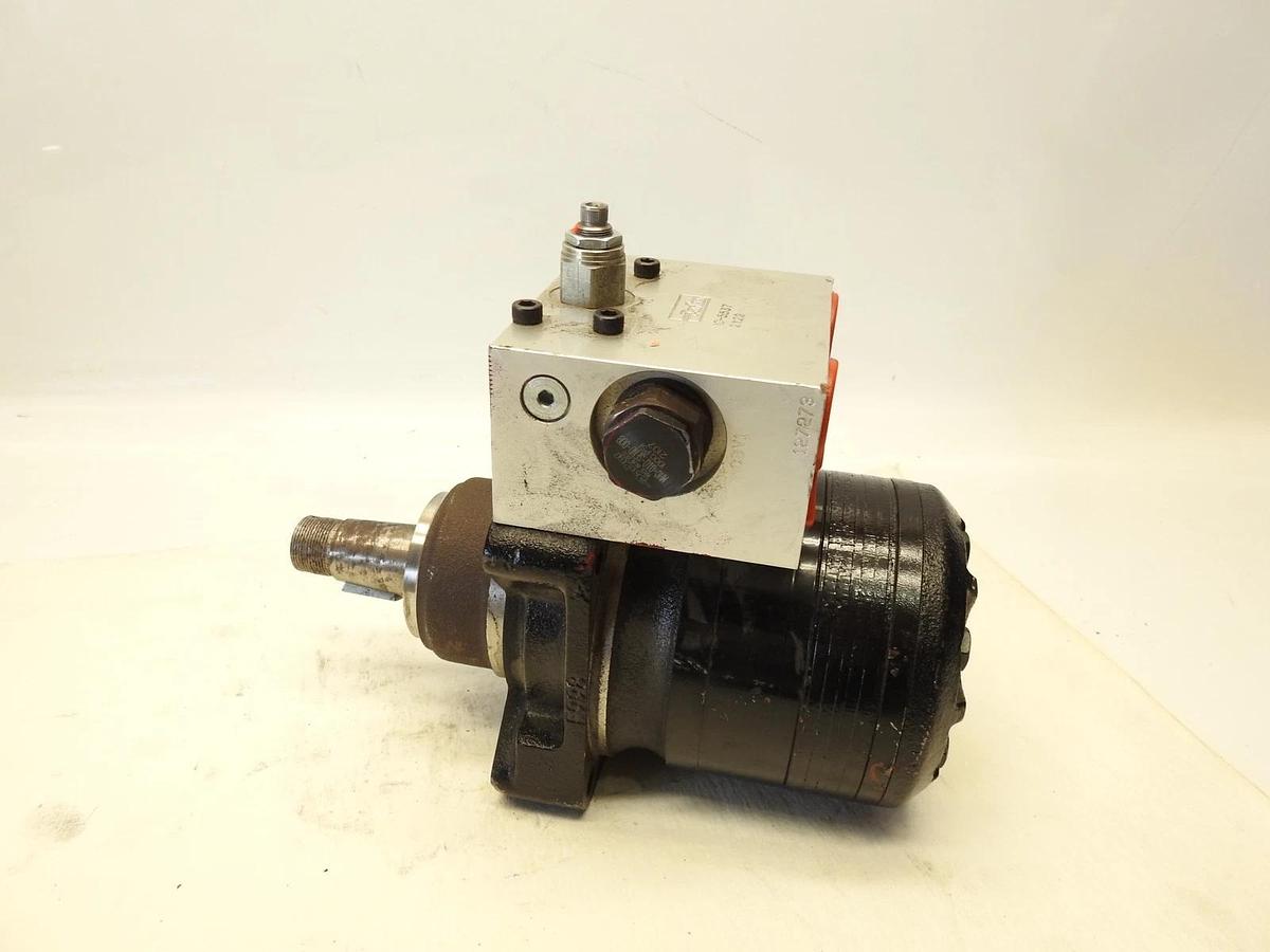 New Oem Parker tf0280jk080habl Hydraulic Motor With Parker IC-5537 Valve Block