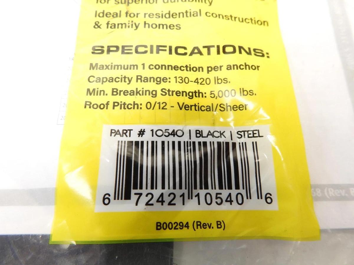 Guardian Fall Protection Pitch Pro Anchorage Connector Steel Black 10540