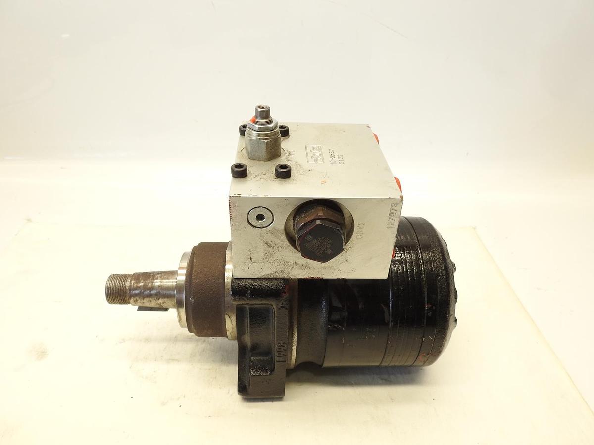 New Oem Parker tf0280jk080habl Hydraulic Motor With Parker IC-5537 Valve Block