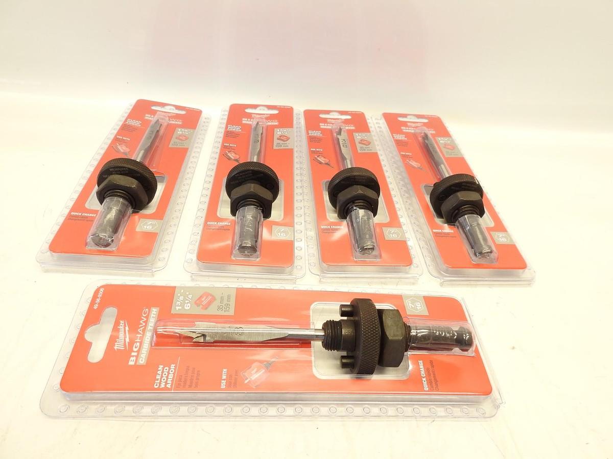 Lot Of 5 Oem Milwaukee 49-56-9306 Big Hawg carbide Teeth 7/16 Arbor, Brand New
