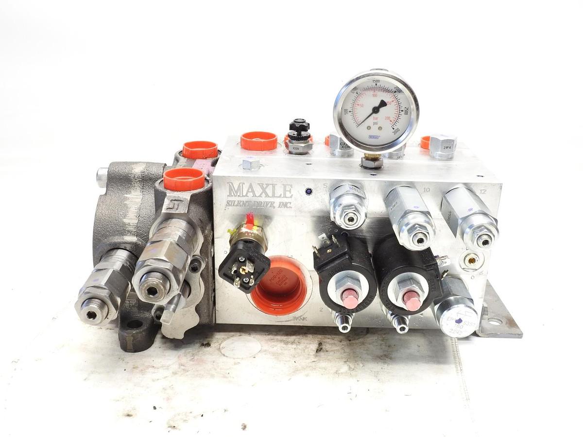 New Oem Maxle E24FCQ57A Drop Down Trailing Axle Hydraulic Valve Manifold