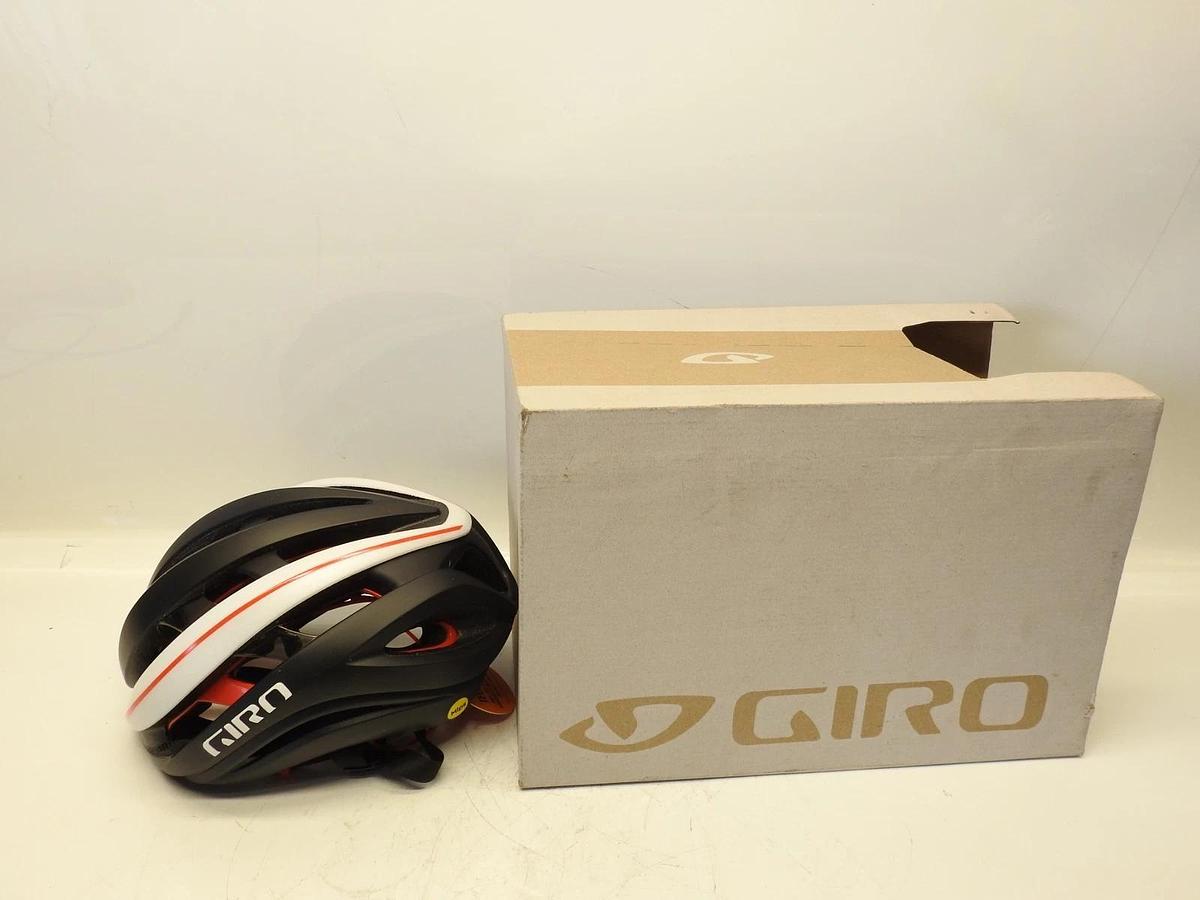 Giro Aether Spherical MIPS Cycling Helmet Matte Black, White, Red Small