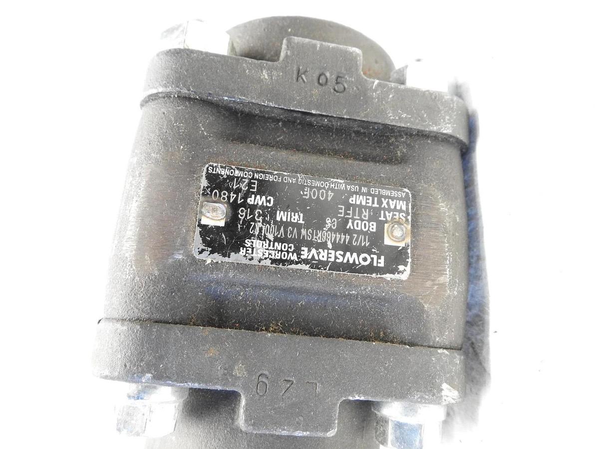 New Genuine Flowserve Worcester 1 1/2" 444466RTSW V3 V100 R2 Ball Valve