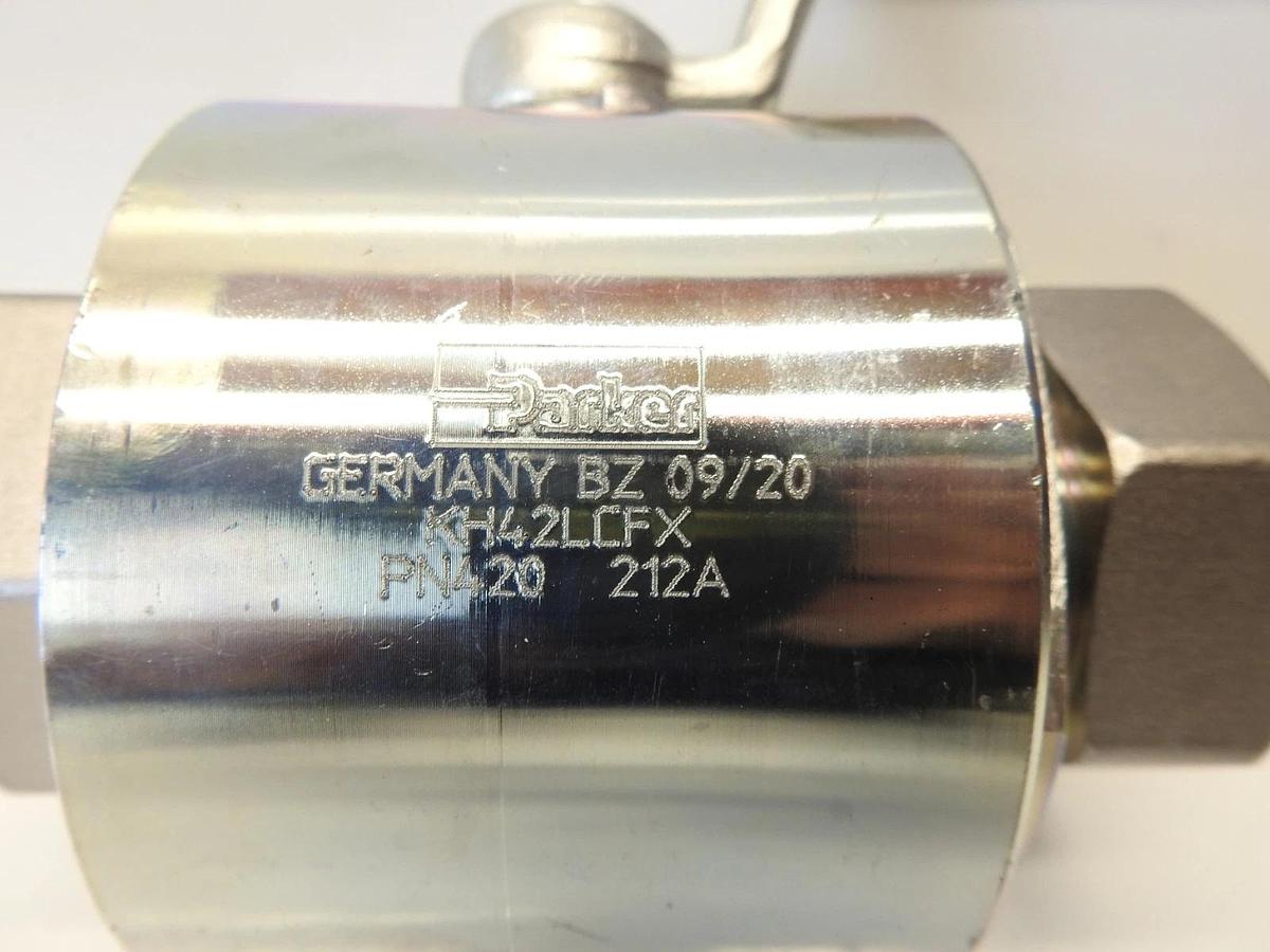 New Oem Parker KH 2-way ball valve steel PN420  212A