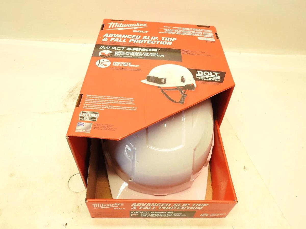 New Milwaukee Bolt Hardhat Blue Construction Safety Helmet With Liner 50-73-1321