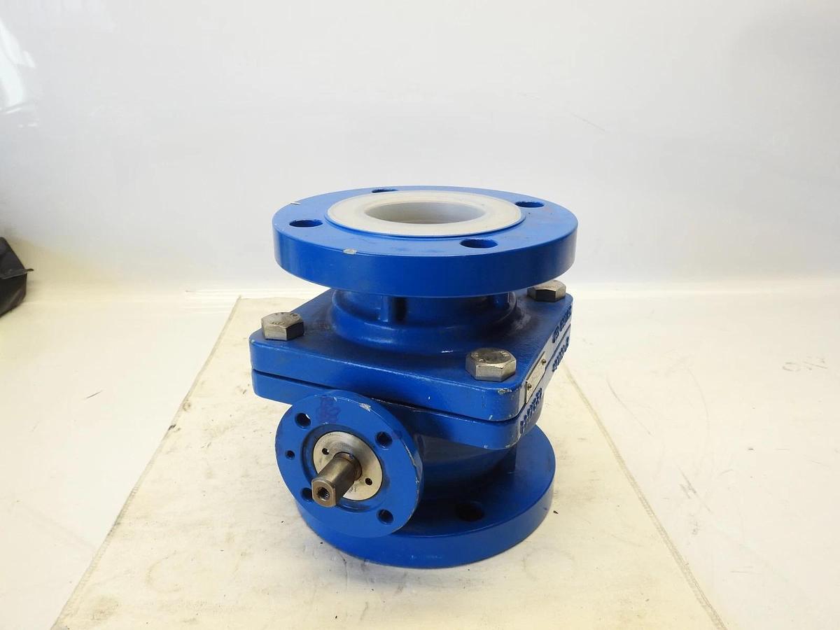 NEW SWISS FLUID 1 1/2" 150 LBS FLANGE U85 A85 PFA LINED SBV BALL VALVE BODY