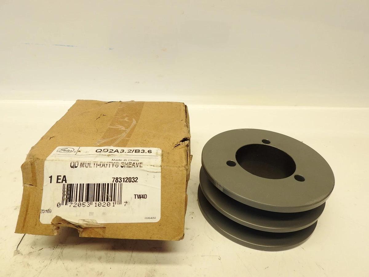 Gates QD2A3.2/B3.6 Multi-Duty Sheaves - QD
