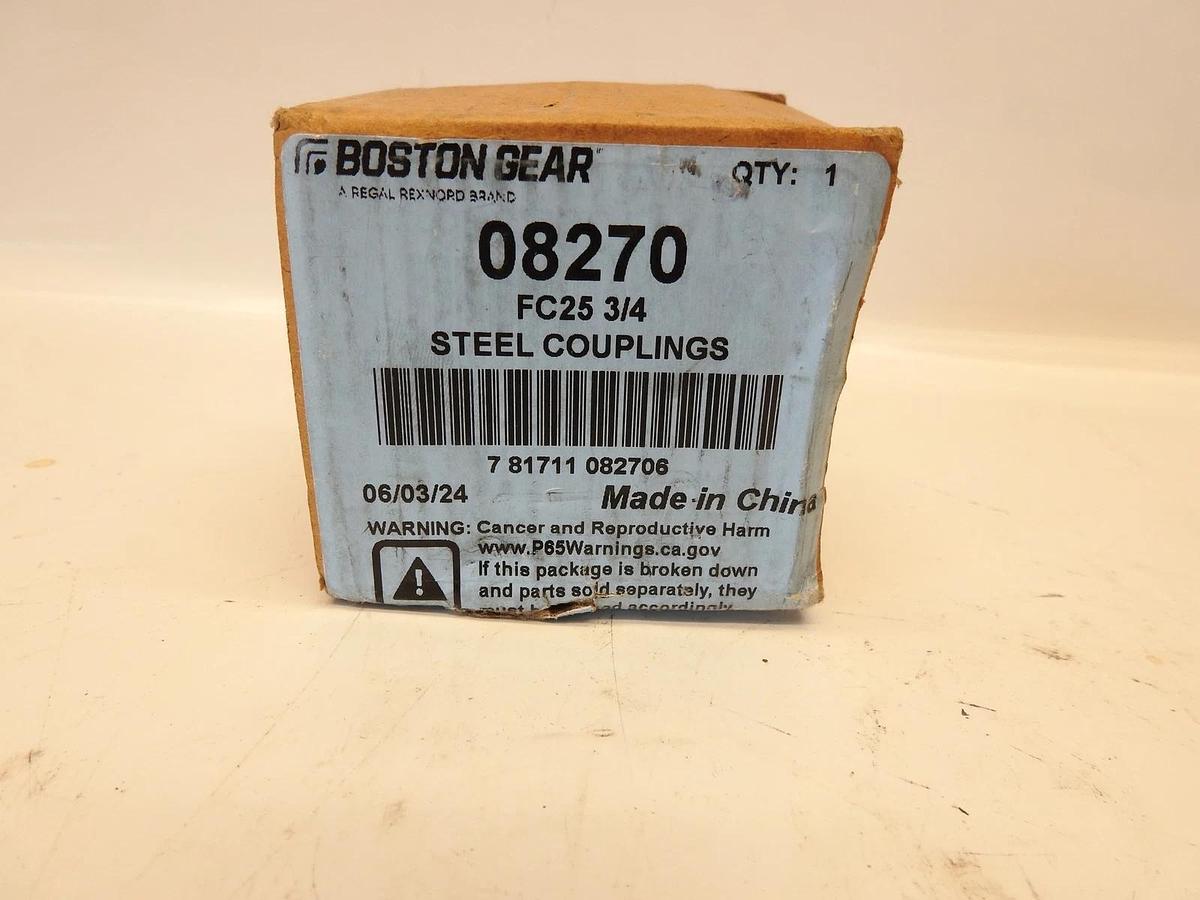New Boston Gear 08270 FC25-3/4 Shaft Coupling 3/4" Bore F5