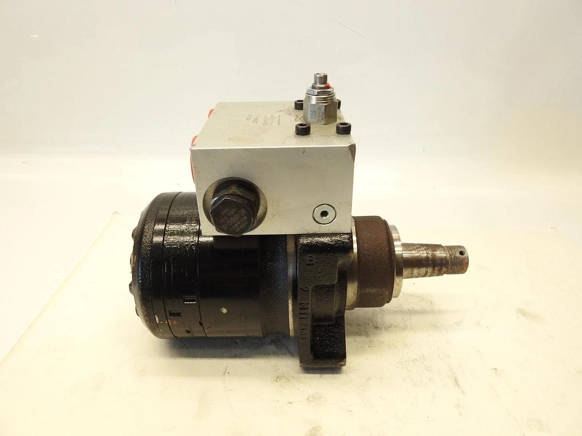 New Oem Parker tf0280jk080habl Hydraulic Motor With Parker IC-5537 Valve Block