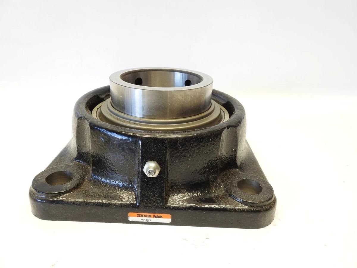 New Genuine Timken YCJM3 4-Bolt Flanged Bearing