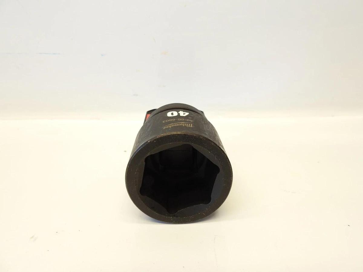 New Oem Milwaukee 49-66-6603 SHOCKWAVE 1" Drive Impact Socket 40MM Standard 6 Po