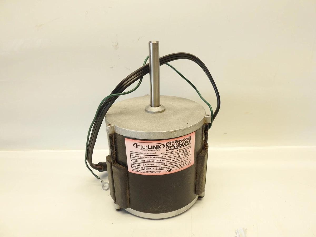 New Genuine Interlink F2224A4859S Evaporator Fan Motor 1/4HP 2.3A 208/230V