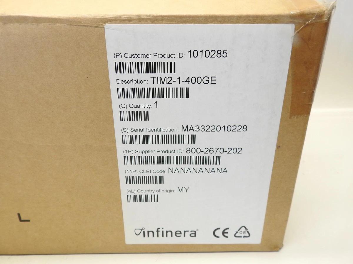 NEW Infinera TIM2-1-400GE