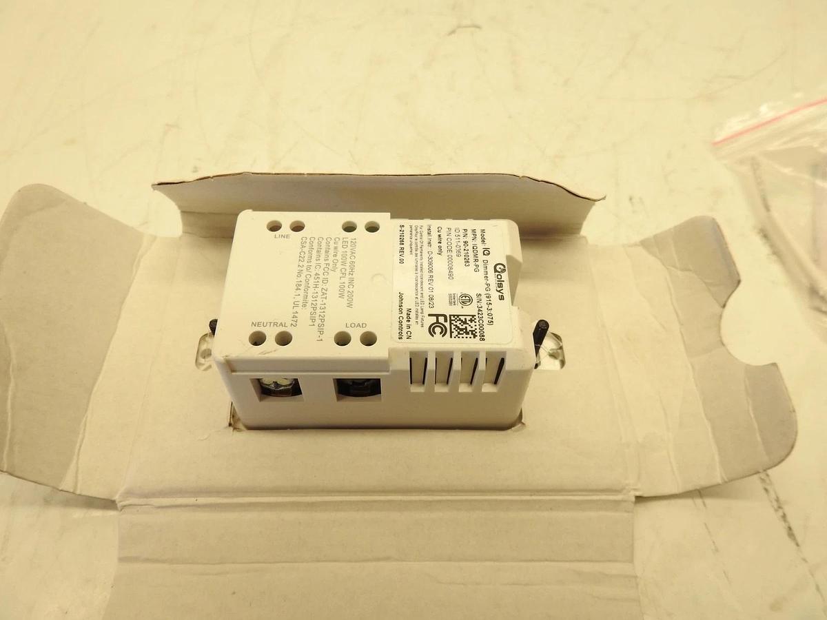 Qolsys IQDMR-PG IQ Dimmer-PG PowerG In-Wall Dimmer Switch