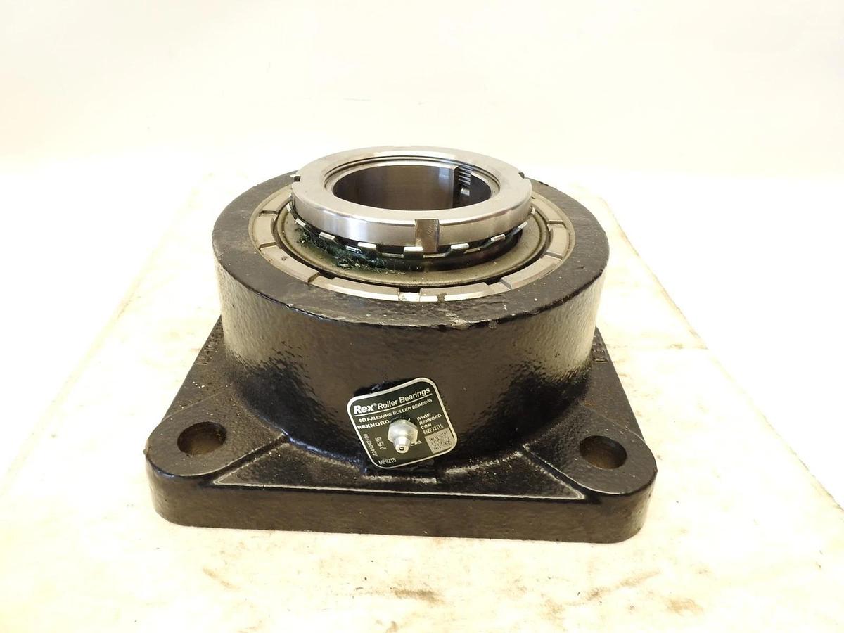 New Oem REXNORD MF9215 2-15/16" 4 Bolt Flange Roller Bearing