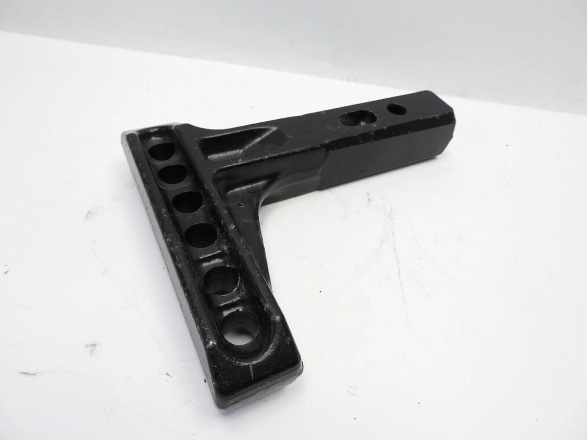 Solid Weight Distribution Shank Ball Hitch Receiver 6" Drop Heavy Duty Black