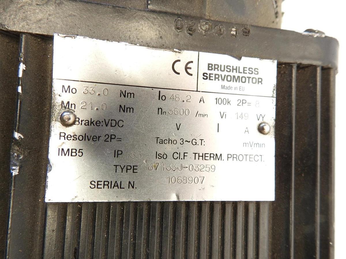 AS IS Pacific Scientific B7133-J-03259 Servo Motor