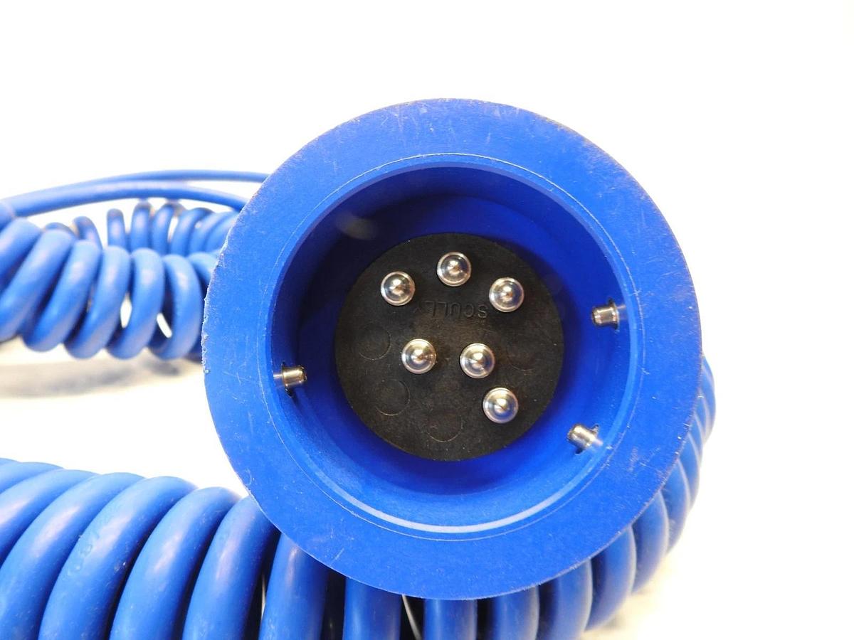 Scully Pull-Away Cord & Plug For Blue Optic System 6 Contact Pins 30FT