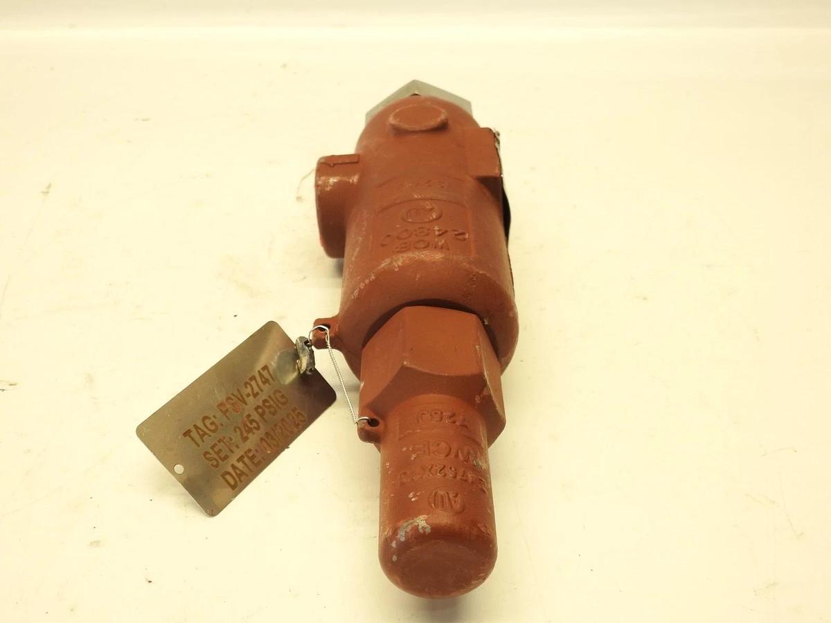 Farris 27CAAG Series 27CAAG-2MN-3FN-20C1 Relief Valve 3/4" C 1"  245 PSIG  PSV-2